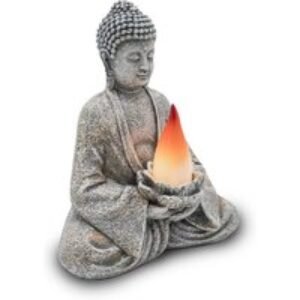 Solar LED Zen Buddha Garden Statue - Weatherproof Outdoor Lighting | Wowcher