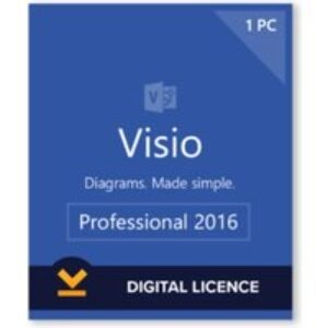 Microsoft Visio Professional Edition Software License - Digital Download for Windows (2016
