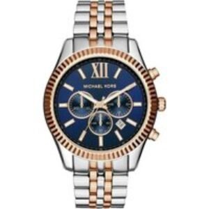 Michael Kors MK8412 Lexington Men's Quartz Chronograph Watch - Two-Tone Stainless Steel