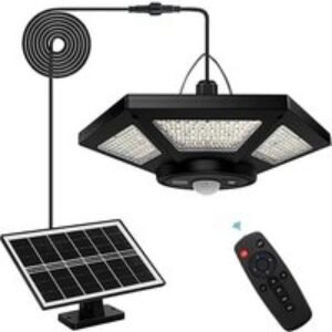 228 LED Solar Motion Sensor Shed Light | Wowcher