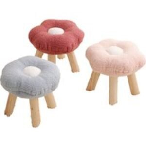 Stool with Flower-Shaped Seat in 7 Colours | Wowcher