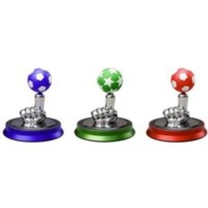 Solar-Powered Rotating Finger Football Decorative Car Air Freshener - ABS Alloy