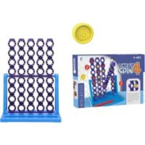 Four in Row Rotating Chessboard Game - Interactive Family Toy