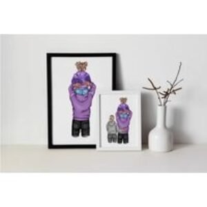Personalised Daddy & Daughter Print | Wowcher