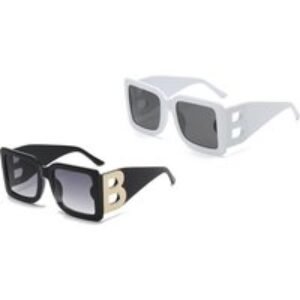 Unisex Black Designer   Sunglasses - 2 Colours | Wowcher