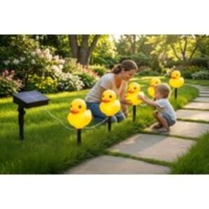 Solar LED Duck String Lights - Outdoor Fun | Wowcher