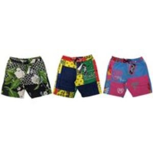Men's Custom Printed Mesh Drawstring Board Shorts - 11 Colours | Wowcher
