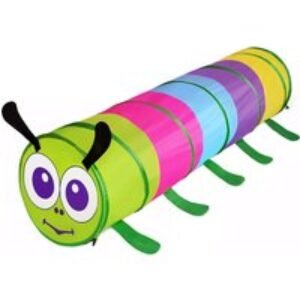 Kids' Multicoloured Caterpillar Play Tunnel - Imaginative Outdoor Toy for Ages 3+ | Wowcher