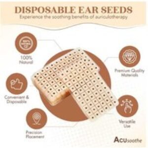 Acusoothe Ear Seeds Acupressure Therapy Packs - Holistic Wellness Tool for Stress Relief & Better Sleep | Wowcher
