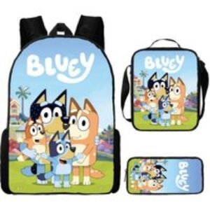 Cartoon  School Backpack Set - Water-Resistant Polyester