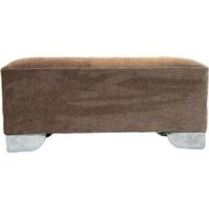 Nepal Fabric Rectangle Ottoman Footstool | Wowcher