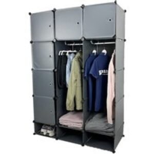 Interlocking Plastic Cube Wardrobe Organiser - Durable PP