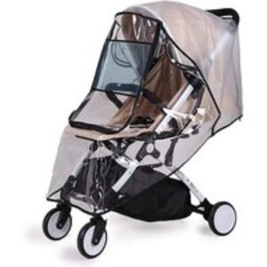 Universal Waterproof Pushchair & Pram Rain Cover - Clear Window