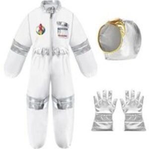 Kids Astronaut Jumpsuit Halloween & World Book Day Costume - Ages 2-12