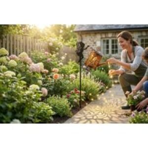 Solar LED Fairy and Watering Can Garden Light | Wowcher