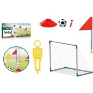 Kids' Mini Football Goal Post Net Set With Pump - 3 Sizes | Wowcher