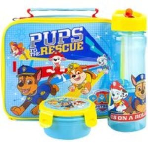 PAW Patrol Durable Polyester School Lunch Bag Set - 3-Piece