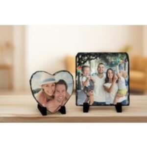 Personalised Photo Slate Wall Art - Heart or Square