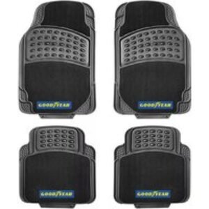 4-Piece Premium Non-Slip Rubber Car Floor Mats - Universal Fit