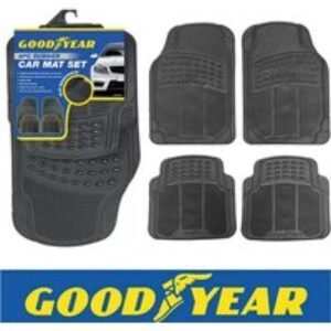 4-Piece Heavy-Duty Universal Rubber Car Floor Mat Set - Customisable
