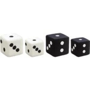 Scandinavian Dice Design Plush Wooden Stool - 4 Options | Wowcher