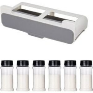 Self-Adhesive Plastic Spice Rack Organiser - Pull-Out