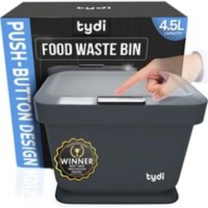 4.5L Tydi Kitchen Food Waste Bin - Push Button