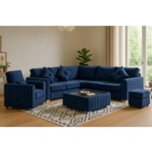 Lilly Plush Velvet Corner Sofa Range - Modern L-Shaped Sofa