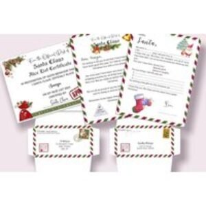 Personalised Santa Letter Pack - Download or Printed & Posted - Kara Creations - Includes Letter to Santa