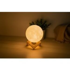 3D Moon Table Lamp - Dual Colour LED