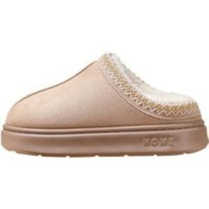 Unisex Black Unisex Slip-On Fuzzy Slippers | Wowcher