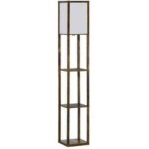 Modern 4-Tier Floor Lamp with Shelves - E27 Bulb