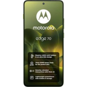Motorola Edge 70 Dual SIM (512GB Bronze Green) at Â£19 on Pay Monthly 100GB (24 Month contract) with Unlimited mins & texts; 100GB of 5G data. Â£28.99 a month.