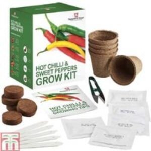 Chilli & Sweet Pepper Seed Grow Kit - 5 Varieties