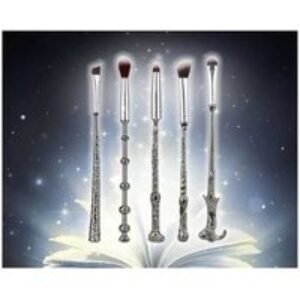 Harry Potter Enchanted 5pc Makeup Brush Set - Premium Steel