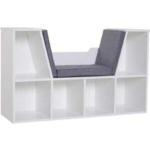 Modular Wooden Storage Bench & Bookcase - 6-Cube