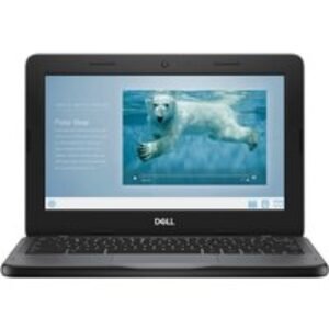 Black Dell Chromebook 11 3100 - Portable High-Performance Laptop - Touchscreen Option! | Wowcher