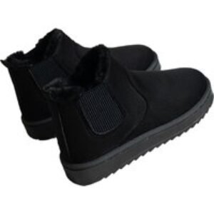 Unisex Black Designer  Winter Boots - Cosy & Chic for Cold Weather! | Wowcher