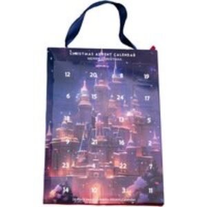 EARLY BIRD! 24-Piece Christmas Jewellery Advent Calendar Set with Moissanite Diamond Necklace - Rhodium-Plated