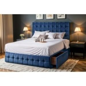 Velvet Divan Bed Set w/ Storage & Mattress | Wowcher