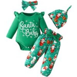 Baby Christmas Fancy Dress Outfit Set - Santa & Festive Prints