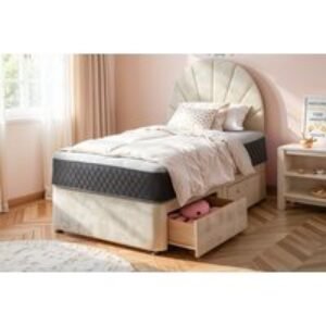 Celine Plush Modern Divan Bed Frame with Storage Base Option! | Wowcher