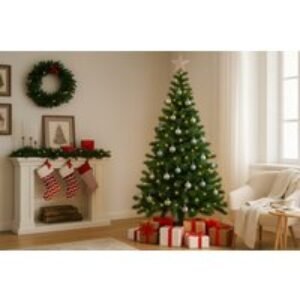 EARLY BIRD! 6ft/7ft LED Artificial Christmas Tree - Metal Stand