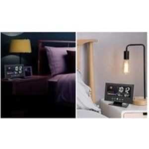 Brilliant Smart Weather LCD Desk Clock - Modern Minimalist Table Decor