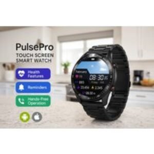 PulsePro Men's Touch Screen Multi-Sport Smart Watch - Fitness Tracker with Health Monitoring | Wowcher