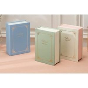 Book-Shaped PU Leather Jewellery Organiser - Green