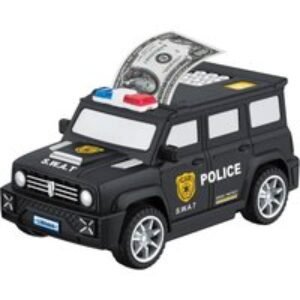 Kids' Electronic Piggy Bank Toy Car - Musical Christmas Gift for Children (White or Black) | Wowcher