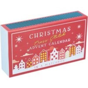 Christmas Cross Stitch Advent Calendar with 24 Projects - Blue or Red | Wowcher