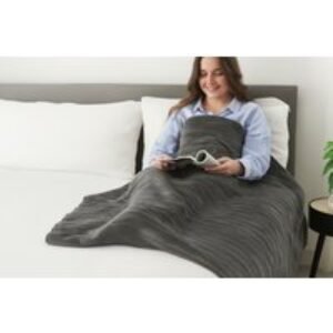 Electric Heated Fleece Throw Blanket - Machine Washable