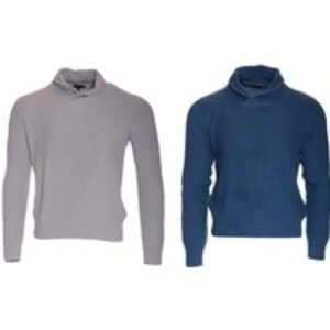 Men's Slim-Fit 100% Cotton Knit-Jumper Shawl Neck | Wowcher